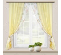 Комплект штор для кухни witerra арина, золото 70083