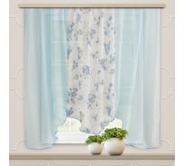 Комплект штор для кухни witerra альби, 270x160, голубой 45784