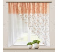 Комплект штор для кухни witerra фиеста, 300x160, персик 104147