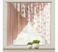 Комплект штор для кухни witerra марианна, 300x160, какао 103722
