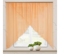 Комплект штор для кухни witerra марианна, 300x160, однотонная, персик 105153