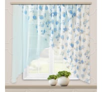 Комплект штор для кухни witerra марианна, 300x160, голубой 103719