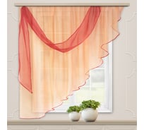 Комплект штор для кухни witerra весна, 280x160, персик, левый 46012