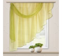 Комплект штор для кухни witerra весна, 280x160, светлый желтый, левый 46018