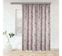 Портьерная штора witerra ромашки блэкаут кофе с молоком 190x275 см 1 шт 100031