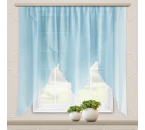 Комплект штор для кухни witerra мелисса, 300x160, голубой 104144