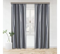 Комплект портьер witerra блэкаут, с тиснением, иней, 135x260, 2 шт, серый 107159
