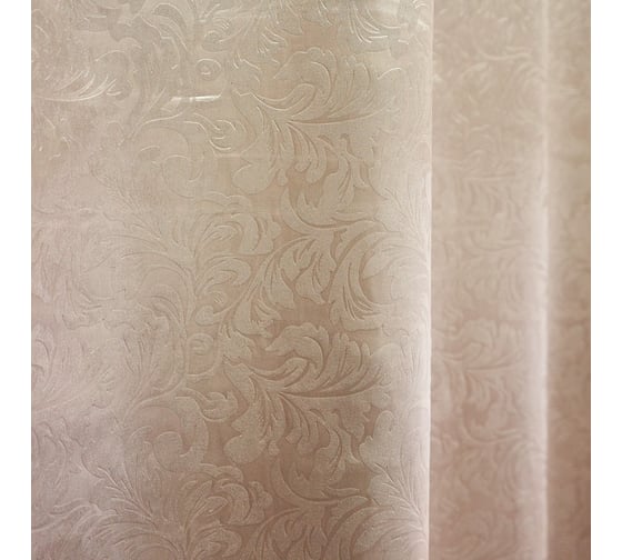 Комплект портьер для кухни witerra блэкаут, водевиль, светлое золото, 135x180, 2 шт 103982