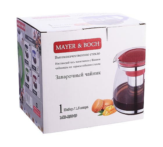 Заварочный чайник MAYER&BOCH 1.5 л 29949 MB (х24)