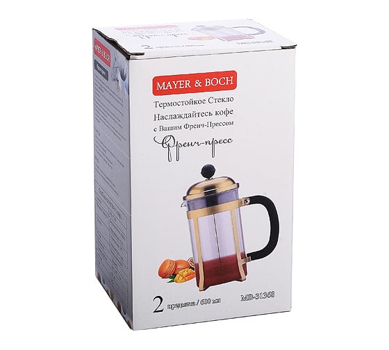 Заварочный чайник MAYER&BOCH 600 мл френч-пресс 31368 MB (x30)