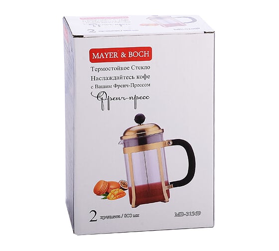Заварочный чайник MAYER&BOCH 800 мл френч-пресс 31369 MB (x12)
