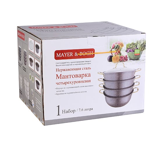 Трехъярусная мантоварка MAYER&BOCH 32 см 31263 МВ (х4)