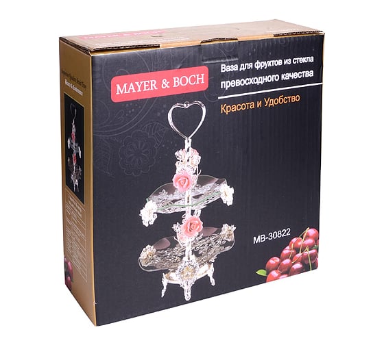 Двухъярусная конфетница MAYER&BOCH 32x32x52 см 30822 MB (х8)