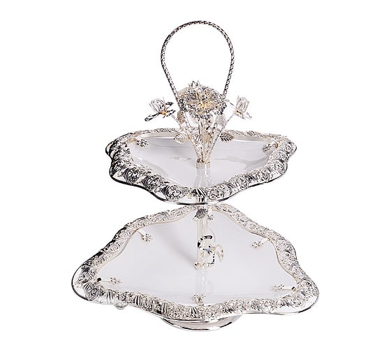 Двухъярусная конфетница MAYER&BOCH фарфор 35x34,5x42 см 30826 MB (х4)