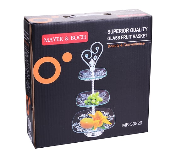 Трехъярусная конфетница MAYER&BOCH 29,5x29,5x63 см 30829 MB (х6)