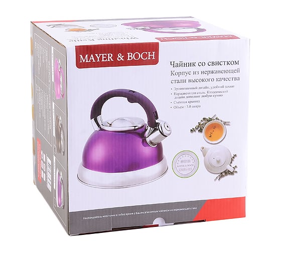 Чайник MAYER&BOCH со свистком 3 л 31213 MB (х12)