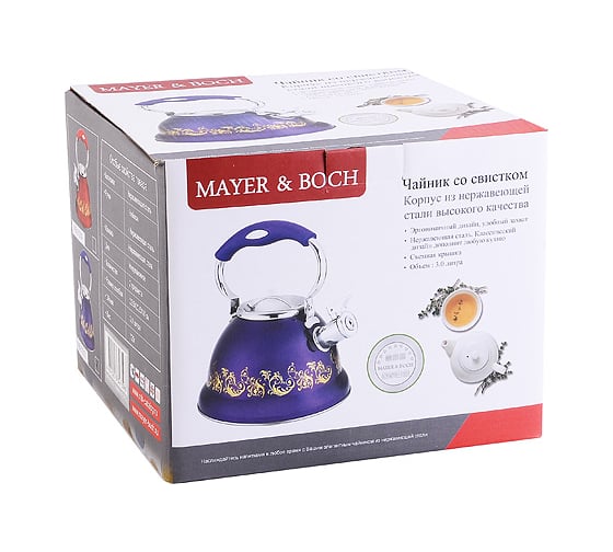 Чайник MAYER&BOCH со свистком 3 л 31215 MB (х12)