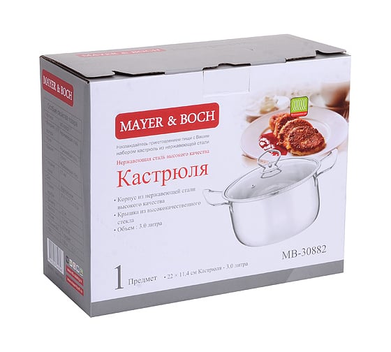 Кастрюля MAYER&BOCH 3 л 30882 MB (х12)