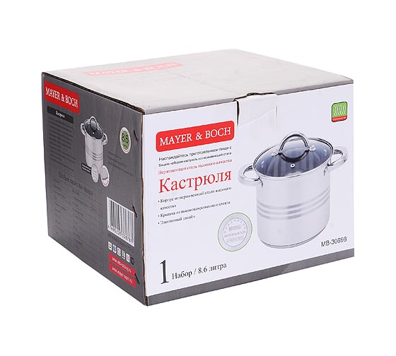 Кастрюля MAYER&BOCH 8,6 л 30698 MB (х4)