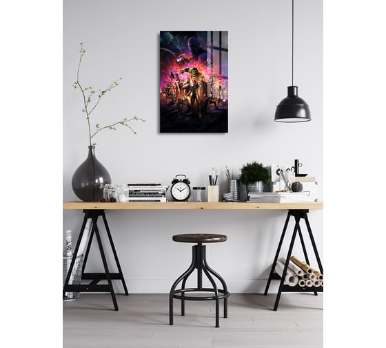 Картина на стекле ARTABOSKO марвел 5 40x60 WBR-1279-15-04
