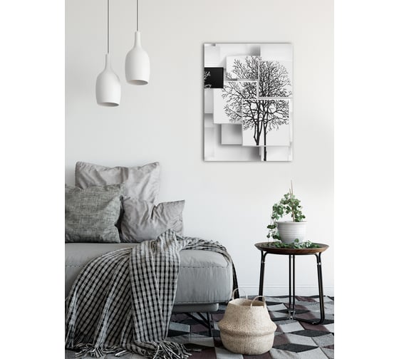 Картина на стекле ARTABOSKO инь-ян 2 60x80 WBR-01-775-06/2