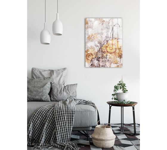 Картина на стекле ARTABOSKO подсолнух 1 60x80 WBR-01-769-06/1