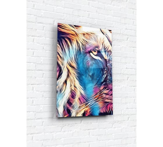 Картина на стекле ARTABOSKO цветной лев 2 40x60 WBR-02-353-04