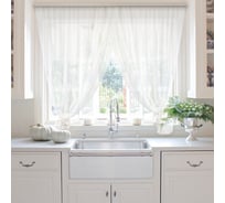 Комплект штор для кухни witerra дуэт, белый, 500x180 70330