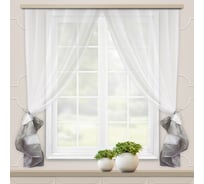 Комплект штор для кухни witerra софия, 270x160, серый 45758