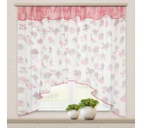 Комплект штор для кухни witerra кантри, красный 13303