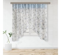 Комплект штор для кухни witerra кантри, голубой 13300