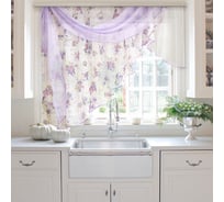 Комплект штор для кухни witerra иллюзия, 300x150, сирень, левый 45941