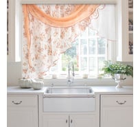 Комплект штор для кухни witerra иллюзия, 300x150, персик, левый 45937