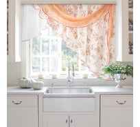 Комплект штор для кухни witerra иллюзия, 300x150, персик, правый 45938