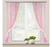 Комплект штор для кухни witerra лидия, 250x160, светло-розовый 100275