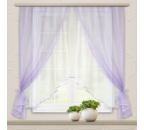 Комплект штор для кухни witerra шарм, 285x160, сирень-белый 46058