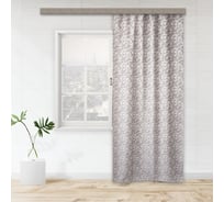 Портьерная штора witerra жаккард штрих серый 190x275 см 1 шт 106926