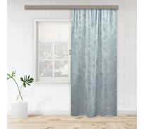 Портьерная штора witerra канвас-велюр жемчужно-серый 135x260 см 1 шт 108098