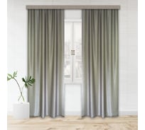 Портьерные шторы witerra тергалет серый 140x260 см 2 шт 10707