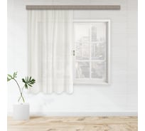 Штора witerra тюль лен 140x145 см молочный 107119