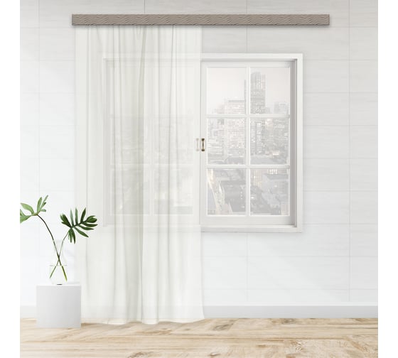 Штора witerra тюль лен 150x275 см молочный 46278
