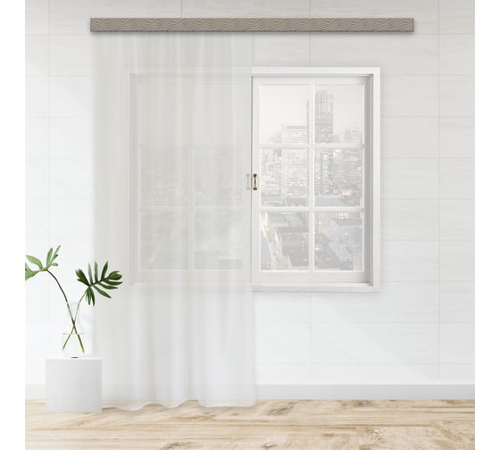 Штора witerra тюль лен 300x275 см молочный 99978
