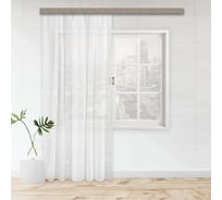Штора witerra тюль с вышивкой цветок белый 150x260 см 44688