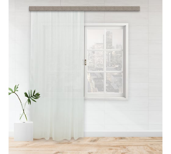 Штора witerra тюль глянец 150x275 см молочный 109097 1