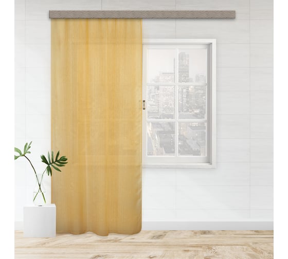 Штора witerra тюль глянец 150x275 см оранжевый 109095 1