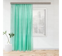 Штора witerra тюль глянец 150x275 см светло-изумрудный 109098