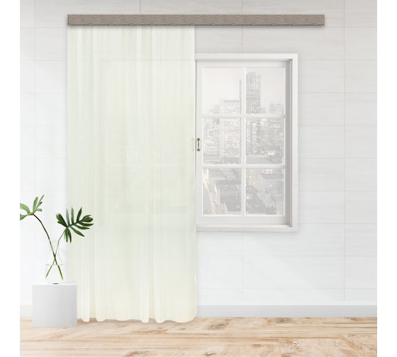 Штора witerra тюль глянец 150x275 см шампань 109100