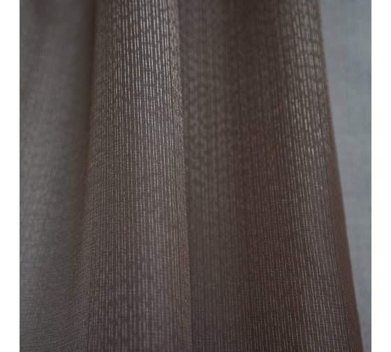 Штора witerra тюль глянец 150x275 см какао 109096
