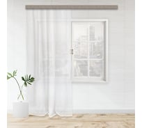 Штора witerra тюль с резиновым рисунком jyp002 листья 300x260 см 100648