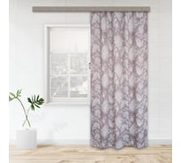 Портьерная штора witerra вьюн блэкаут коричневая 135x260 см 1 шт 106054